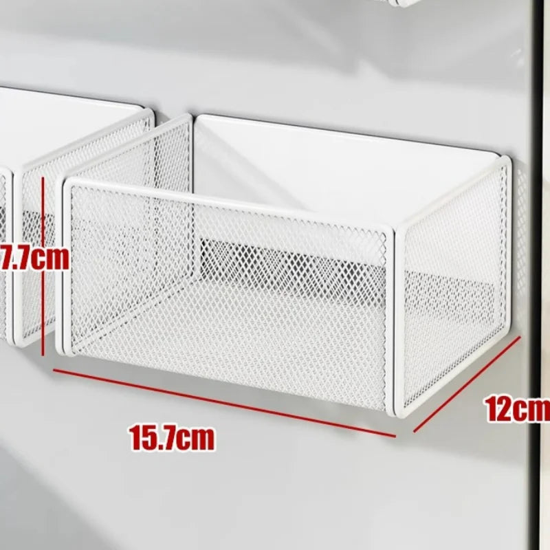 Home Refrigerator Shelf Side Storage Magnetic Artifact Side Side Hanging Basket Basket Box Supplies Household Summary Holder