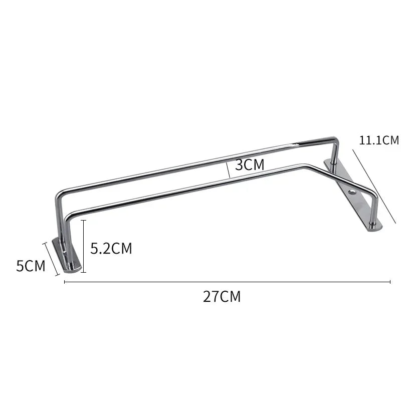 Stylish Hanging Wine Glass Rack for Bars and Homes Vintage-Inspired Hanging Wine Glass Rack for Home Bars