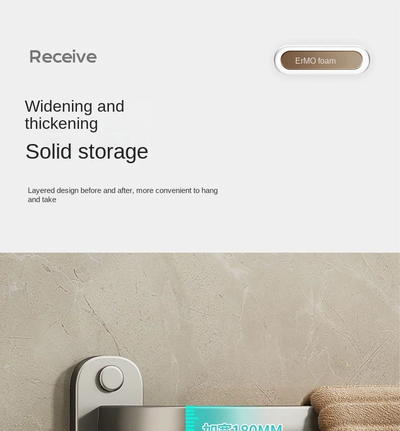 Gun Grey Three-Tier Wall-Mounted Bathroom Towel Rack Punch-Free Toilet Storage Rack Metal Material Similar to Dinnerware