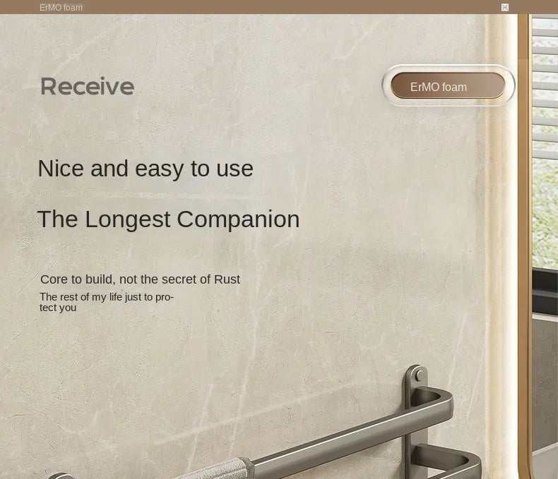 Gun Grey Three-Tier Wall-Mounted Bathroom Towel Rack Punch-Free Toilet Storage Rack Metal Material Similar to Dinnerware