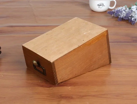 Multi Functional Wooden Desktop Organizer Pencil Holder Makeup Brush Storage Box Desk Accessories Remote Control