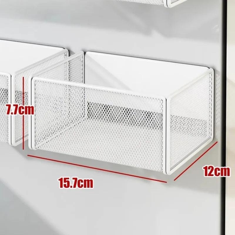 Home Refrigerator Shelf Side Storage Magnetic Artifact Side Side Hanging Basket Basket Box Supplies Household Summary Holder