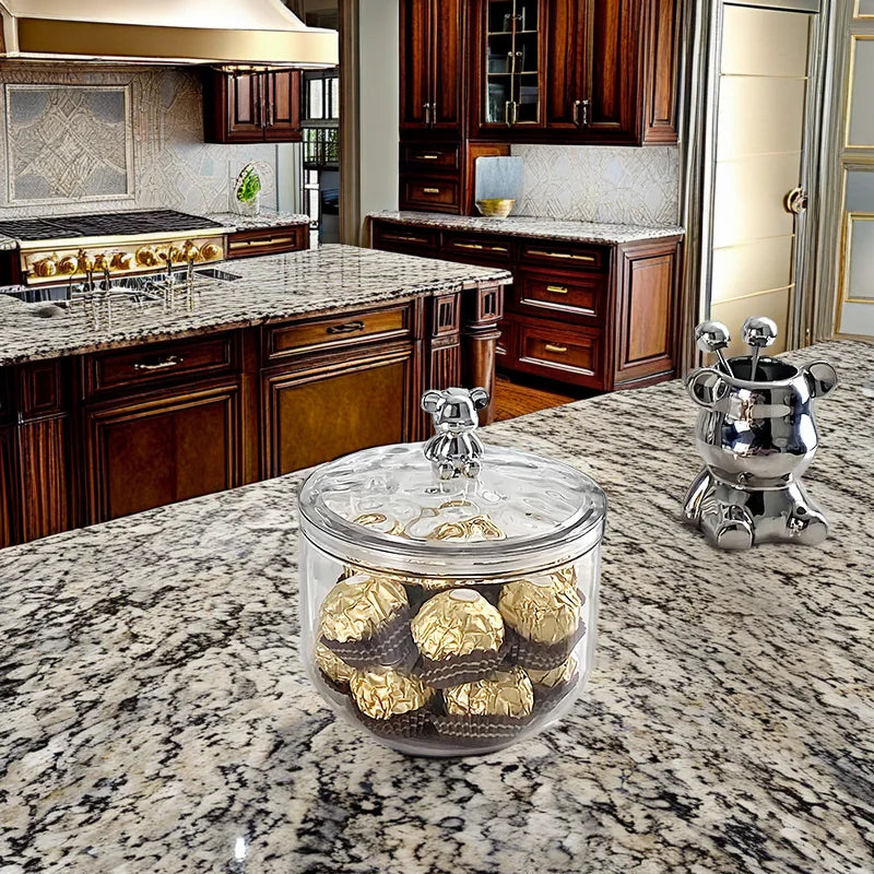 Premium Food-Grade Transparent Plastic Sealing Jar - Moisture-Resistant Kitchen Storage Container for Spices