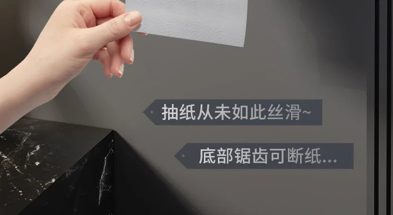 Wall-Mounted Bathroom Toilet Paper Holder Multi-functional Storage Rack for Facial Tissues Toilet Rolls Drawer Papers