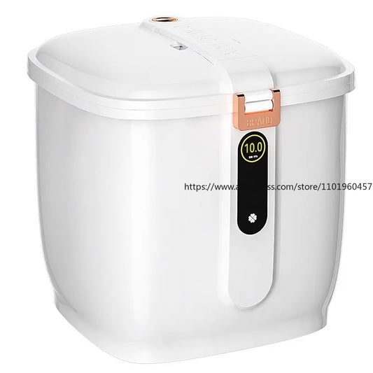 Food-Grade Rice Storage Container for Home, Airtight Rice Bucket with Insect-Proof Moisture-Proof Flour Storage Bin