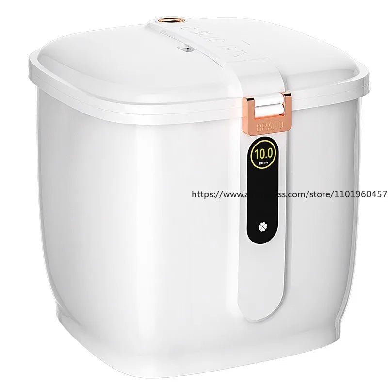 Food-Grade Rice Storage Container for Home, Airtight Rice Bucket with Insect-Proof Moisture-Proof Flour Storage Bin