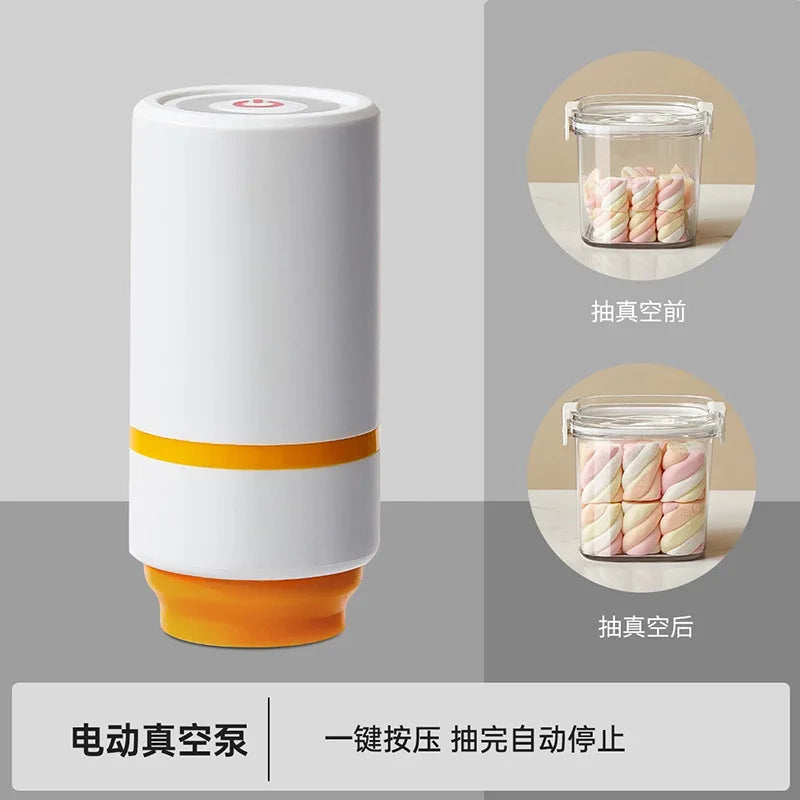 Food-Grade Vacuum Food Storage Containers Airtight Boxes for Fruits Veggies Freezer-Safe Divider Boxes Fridge Organization