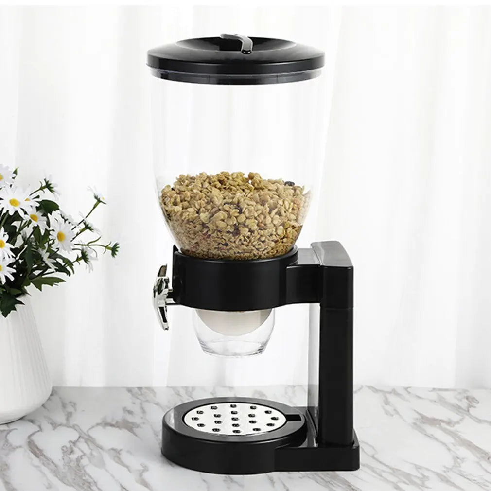 Multifunctional Food Storage Containers Cereal Dry Food Dispenser Storage Container Dual Control Household Kitchen Storage Bottl