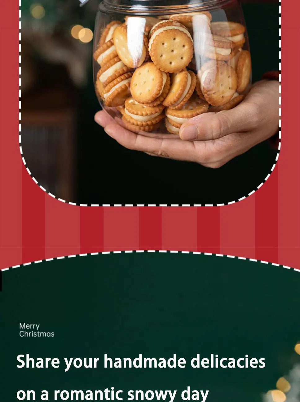 Transparent Gift Jar for Snacks, Baking, Milk Dates, Cookies, Puff Pastry & Storage