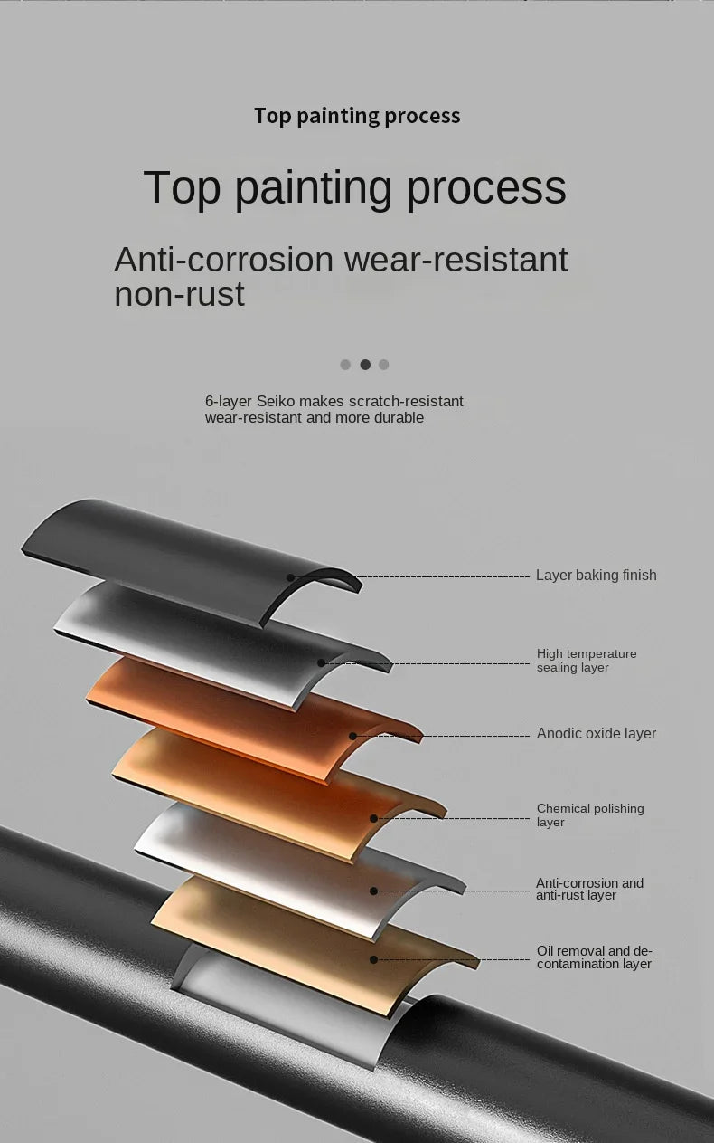 40/50/60CM No-Nail Bathroom Towel Holder Bathroom Accessories Wall Mount Rail Shower Hanger Aluminum Bar Shelf