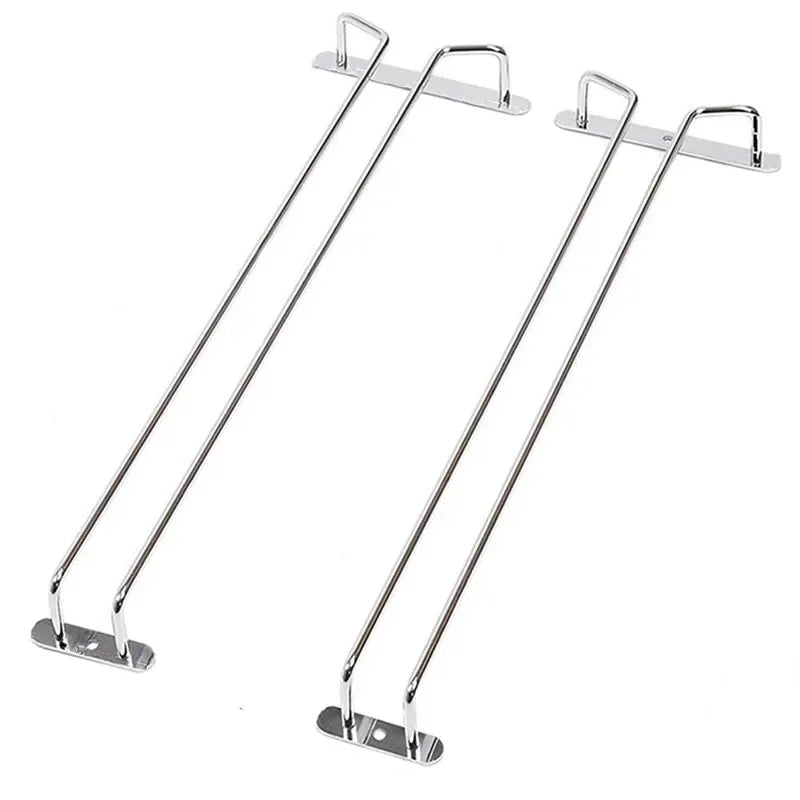 Stylish Hanging Wine Glass Rack for Bars and Homes Vintage-Inspired Hanging Wine Glass Rack for Home Bars