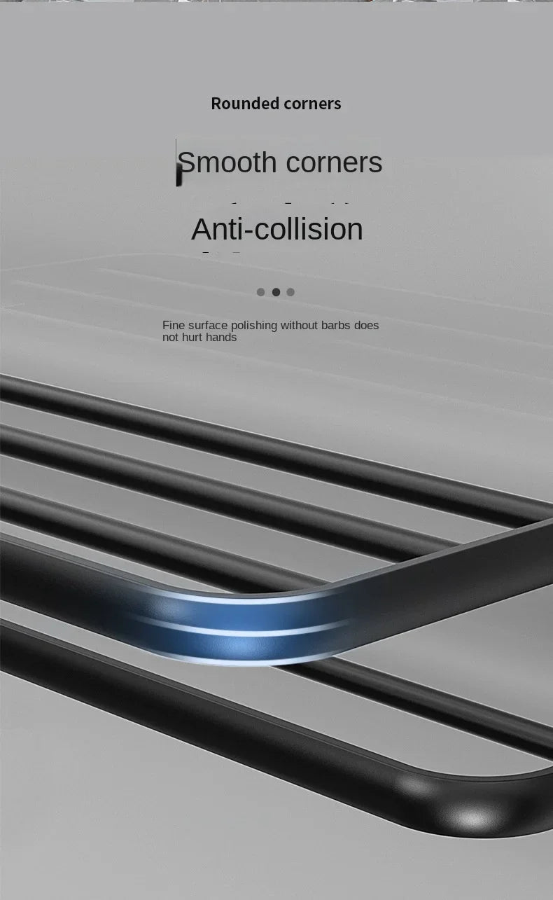 40/50/60CM No-Nail Bathroom Towel Holder Bathroom Accessories Wall Mount Rail Shower Hanger Aluminum Bar Shelf