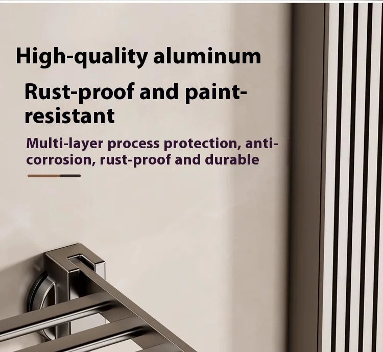 Suction Cup Towel Rack, Bathroom Non-punching Bath Towel Rack, Bathroom Rack Integrated Toilet Hook Towel Hanging Rod