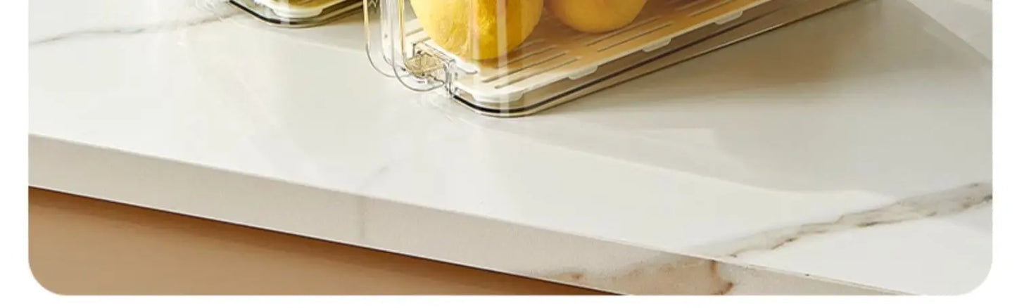 Food-Grade Vacuum Food Storage Containers Airtight Boxes for Fruits Veggies Freezer-Safe Divider Boxes Fridge Organization