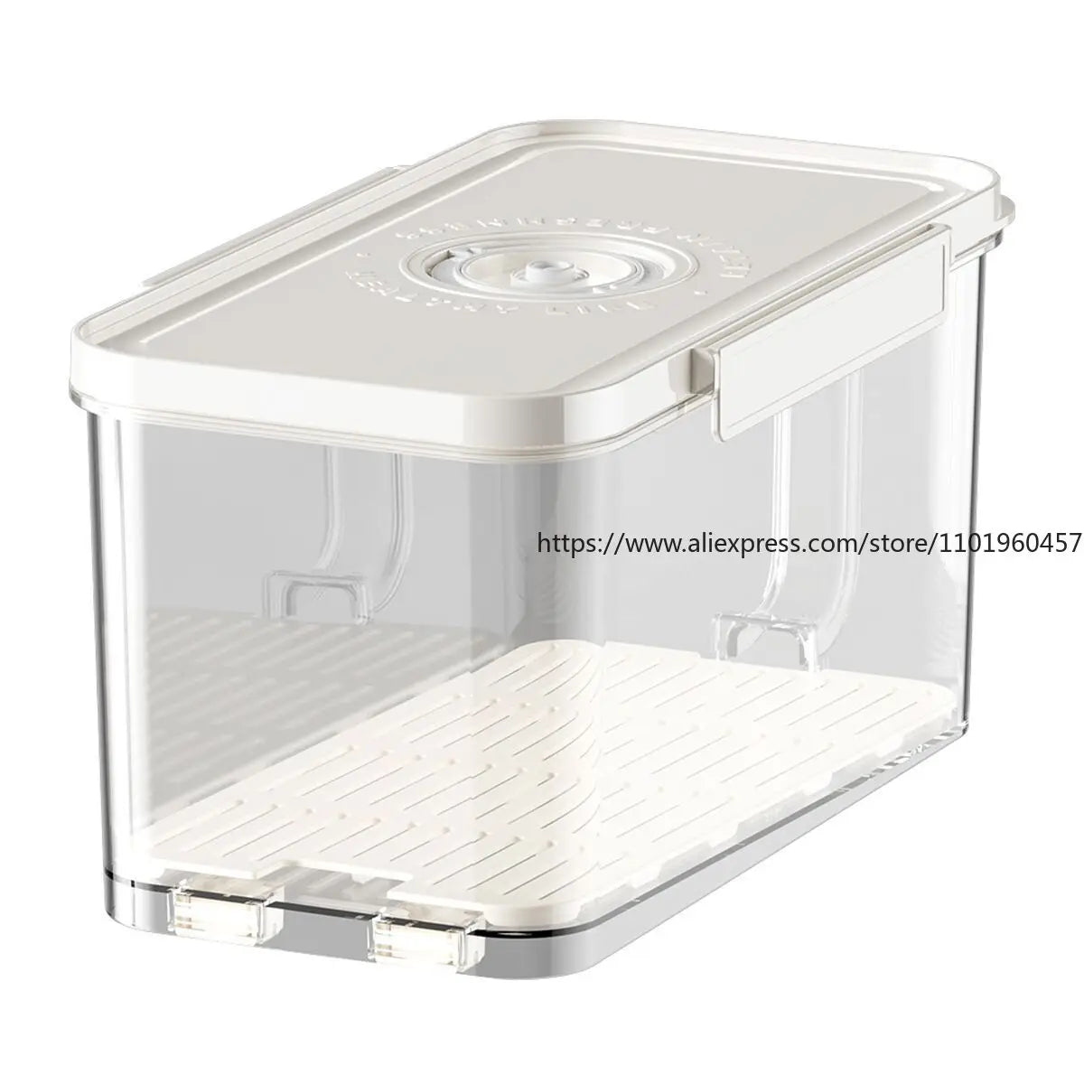 Food-Grade Vacuum Food Storage Containers Airtight Boxes for Fruits Veggies Freezer-Safe Divider Boxes Fridge Organization