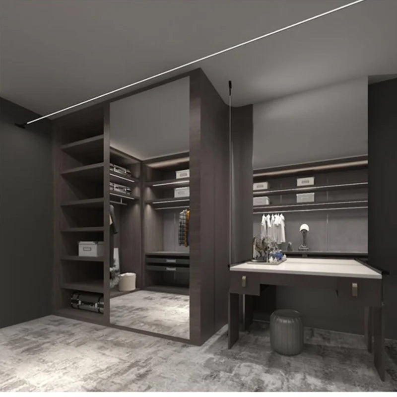 Modern Black White Linear Wall Lamp Skyline Wall Sconce Background LED Bar Strip Living Room Home Decor Lights Bathroom Fixture