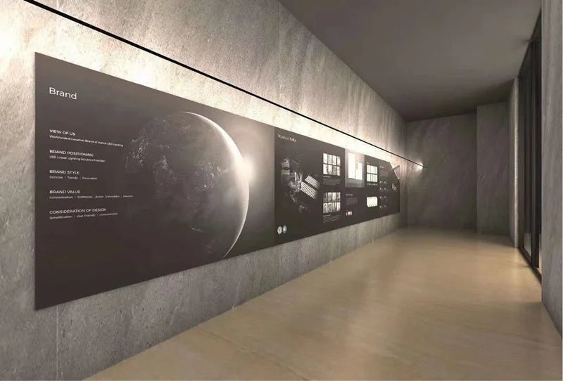 Modern Black White Linear Wall Lamp Skyline Wall Sconce Background LED Bar Strip Living Room Home Decor Lights Bathroom Fixture