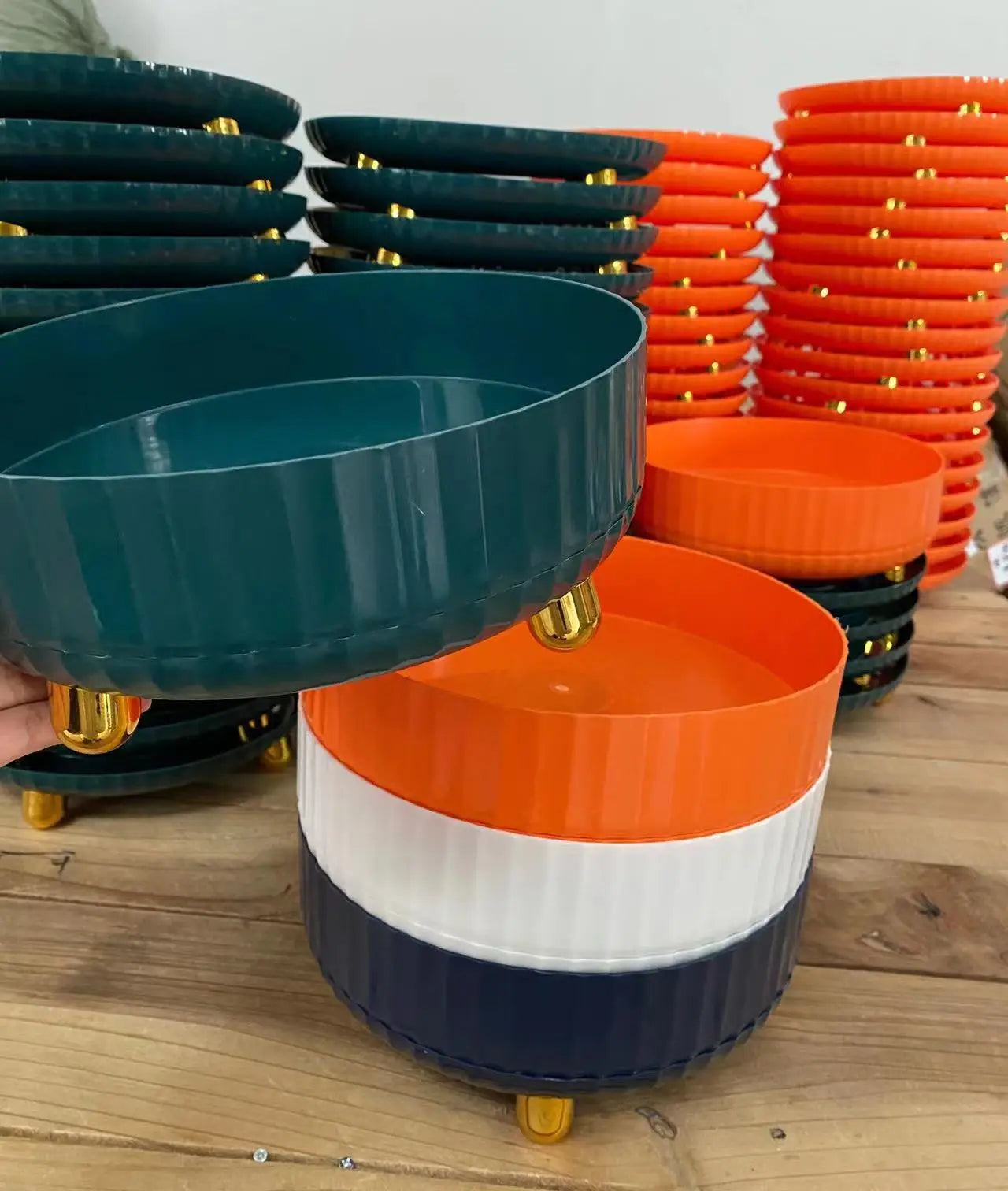 Lazy Susan 360° Rotating Storage Tray,Cosmetics and Perfume Organizer, Desktop Storage Tray, Bathroom and Skincare Storage Tray