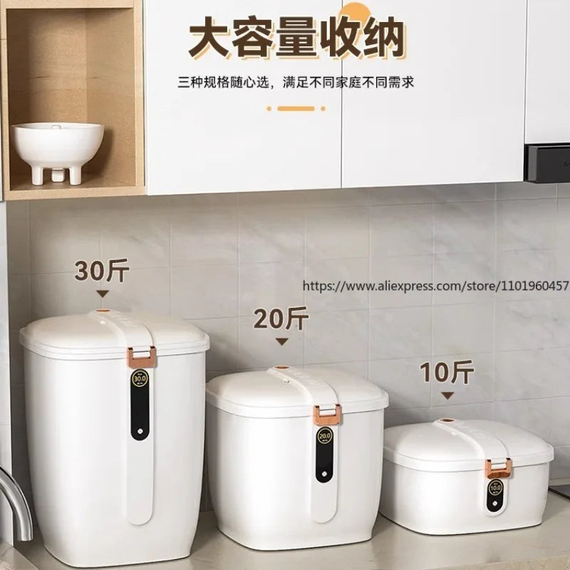 Food-Grade Rice Storage Container for Home, Airtight Rice Bucket with Insect-Proof Moisture-Proof Flour Storage Bin