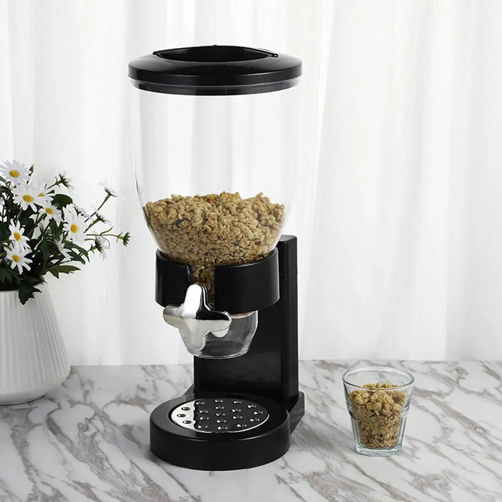 Multifunctional Food Storage Containers Cereal Dry Food Dispenser Storage Container Dual Control Household Kitchen Storage Bottl