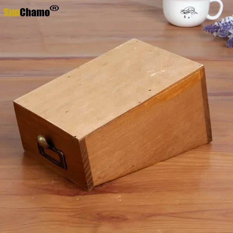 Multi Functional Wooden Desktop Organizer Pencil Holder Makeup Brush Storage Box Desk Accessories Remote Control